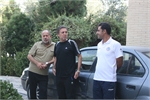 جواد زرینچه در کنار اسماعیل سرهنگیان
